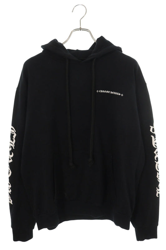 Chrome Hearts Back Fire Cross Print Pullover Black L Size L