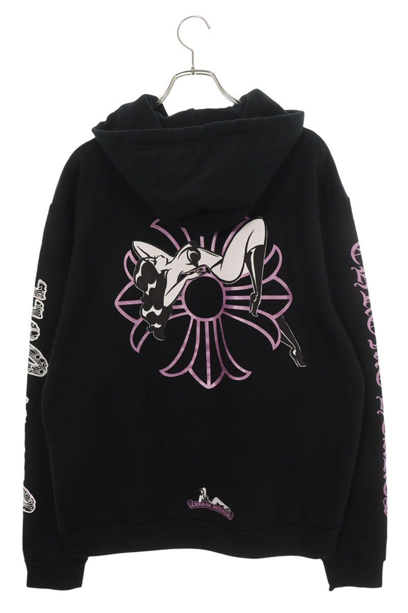 Chrome Hearts DEADLY DOLL Black Pink Cotton Multi Size M