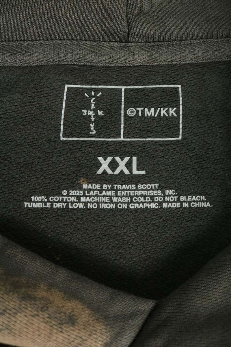 MURAKAMITAKASHI Travis Scott Hollow Hoodie Brown Size XXL