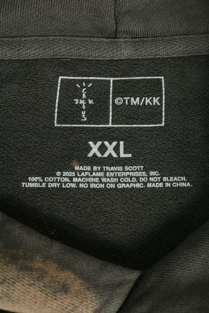 MURAKAMITAKASHI Travis Scott Hollow Hoodie Brown Size XXL