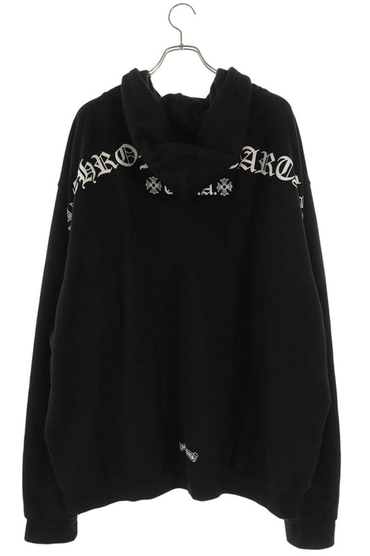 Chrome Hearts THRML HD ZIP Hoodie Black/Silver Size XXL