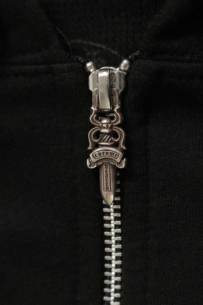 Chrome Hearts THRML HD ZIP Hoodie Black/Silver Size XXL