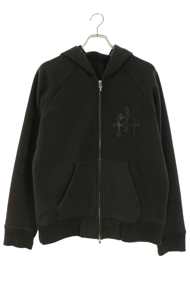 Chrome Hearts Y NOT ZIP GYN U PAPER JAM Patch Hoodie Size S