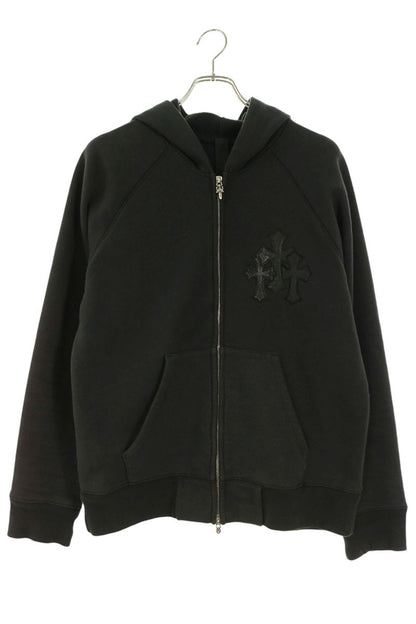 Chrome Hearts Y NOT ZIP GYN U PAPER JAM Patch Hoodie Size S