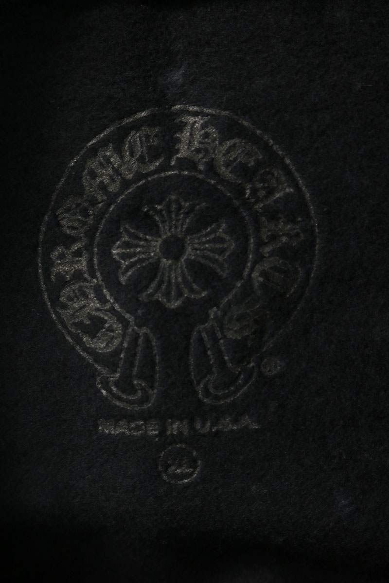 Chrome Hearts Sleeve Logo Print Hoodie Black Size XL