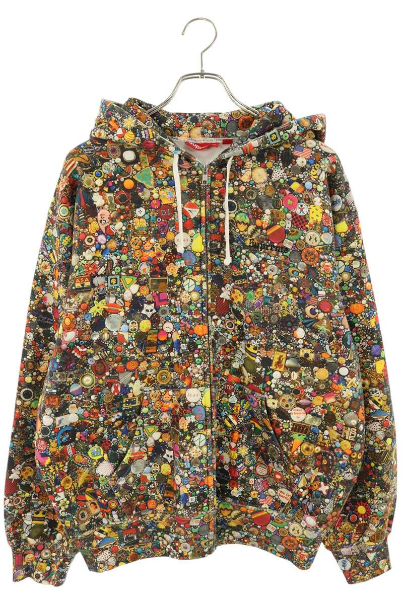 SUPREME 26SS Mike Kelley All-Over Print Hoodie Multi Size M