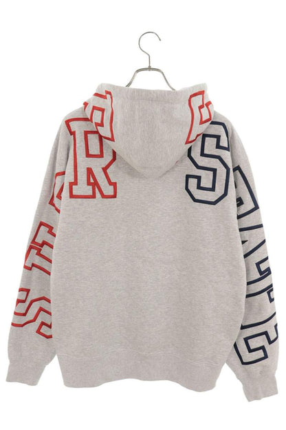 SUPREME 22AW State Hooded Pullover Hoodie Gray Size M