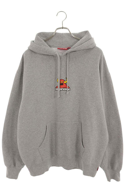SUPREME 24SS Toy Machine Logo Pullover Hoodie Gray Size L
