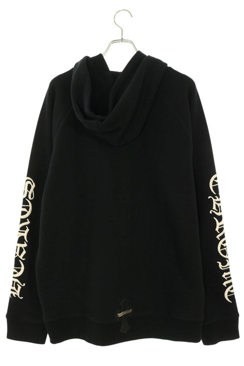 Chrome Hearts SLO RIDE HD PLVR CH Cross Hoodie Black Size XL