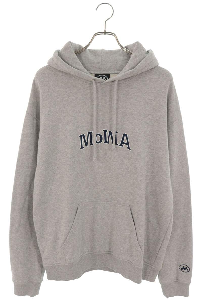 MOWALOLA MoWA Logo Pullover Hoodie Gray Size M