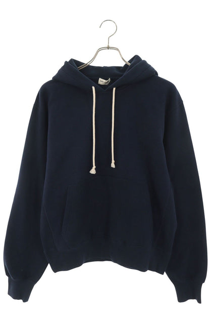 SAINT LAURENT PARIS Cassandra Logo Hoodie Navy Size L