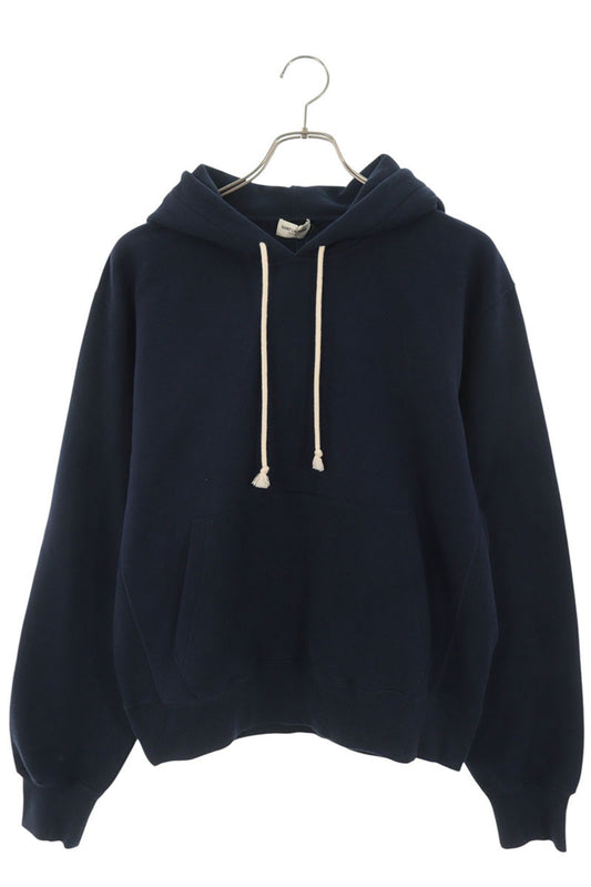 SAINT LAURENT PARIS Cassandra Logo Hoodie Navy Size L