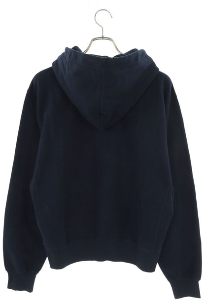 SAINT LAURENT PARIS Cassandra Logo Hoodie Navy Size L