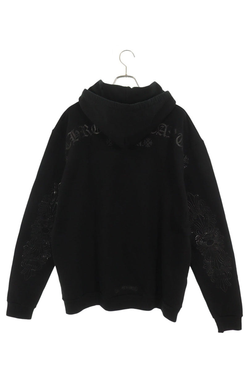 Chrome Hearts SWTSHRT HD PLVR Floral Hoodie Black Size L