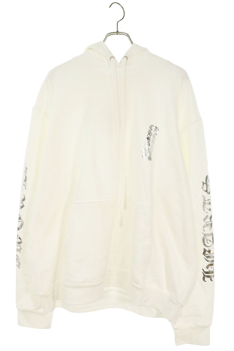 Chrome Hearts SWTSHRT PLVR Arm Hoodie White/Silver Size XL