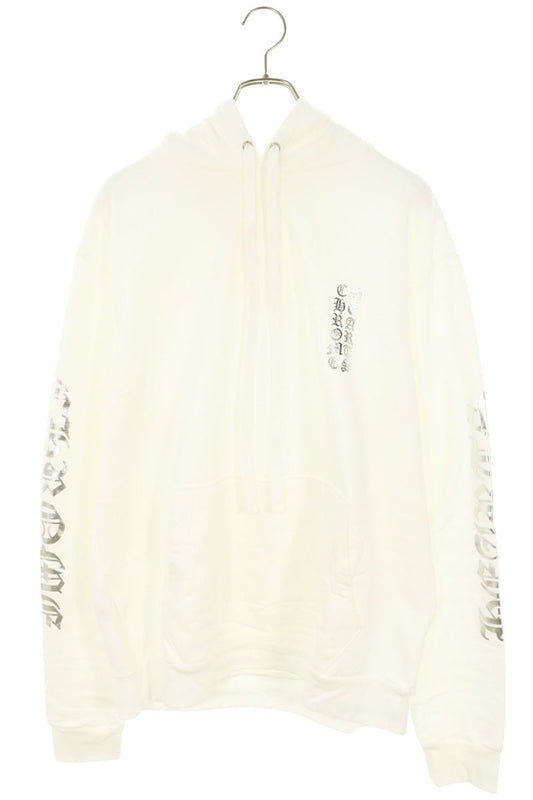 Chrome Hearts SWTSHRT PLVR Arm Hoodie White/Silver Size M