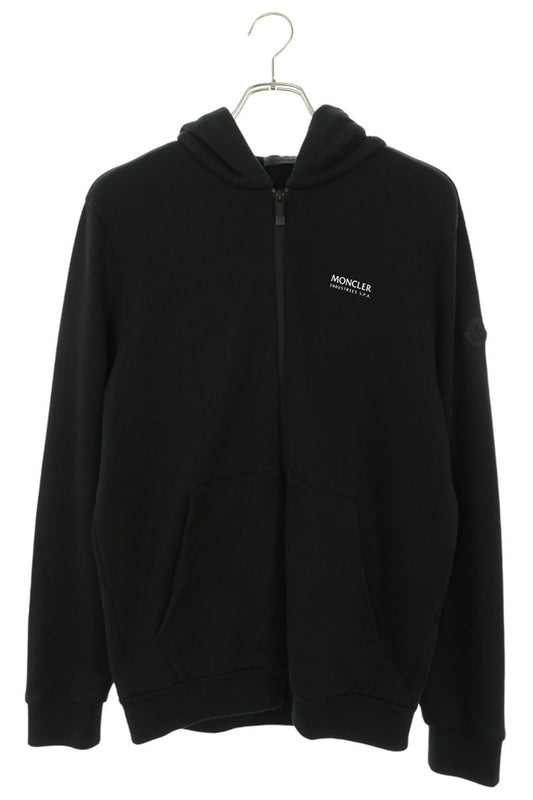MONCLER MAGLIA APERTA CON CAPPUCCIO Hoodie Black Size L