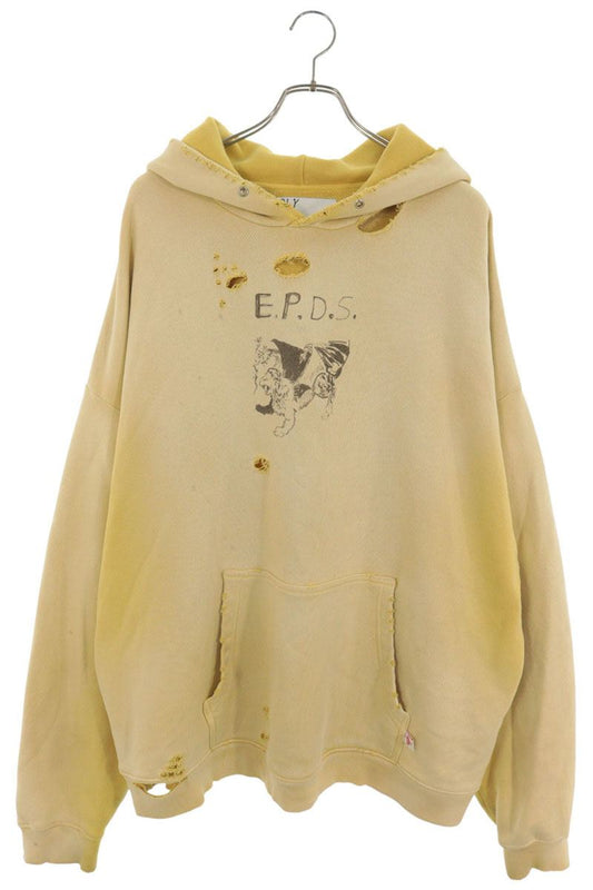 Paly Hollywood Vintage Hoodie Yellow Size XL
