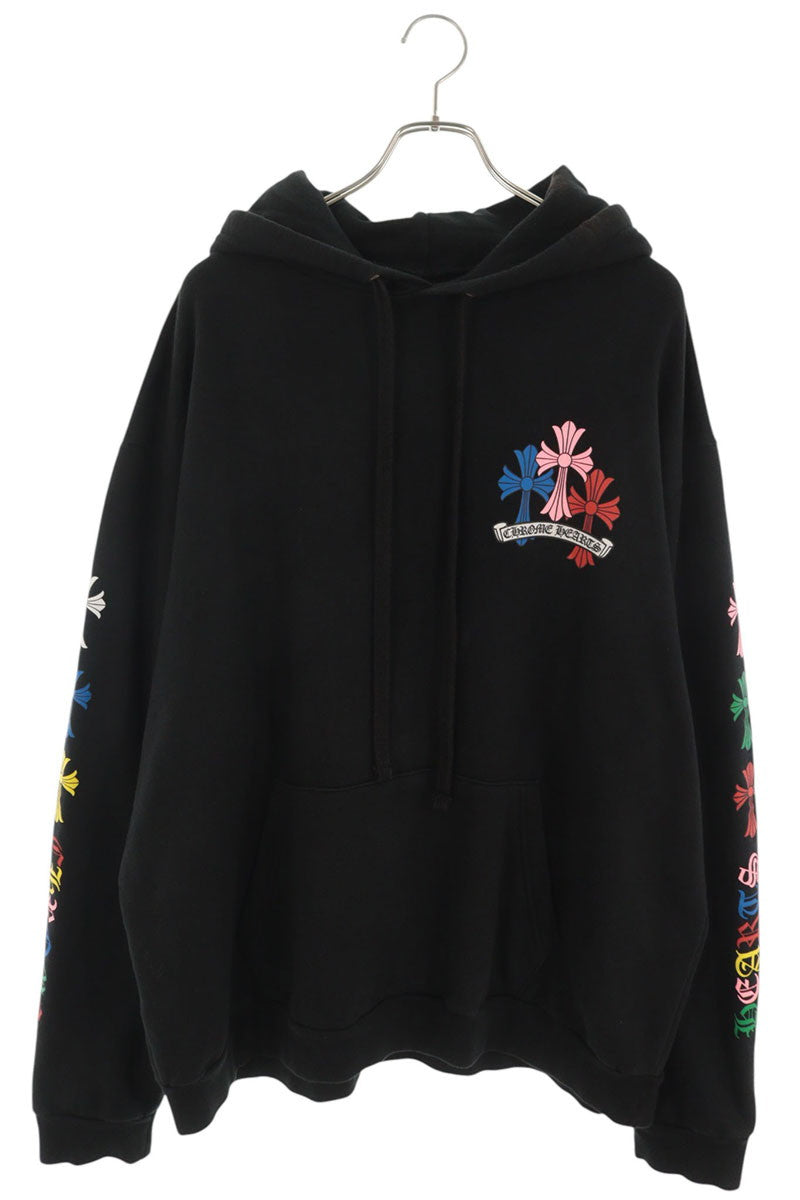 Chrome Hearts Multi Cemetery Cross Print Hoodie Size XL