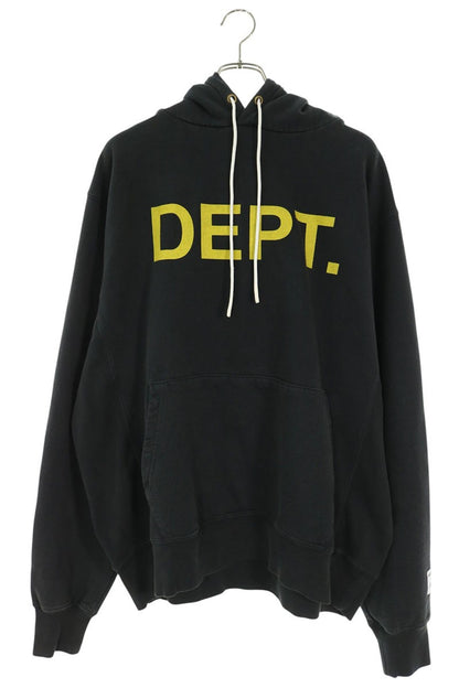 GALLERY DEPT DEPT Logo Drawcord Hoodie Black Size XL
