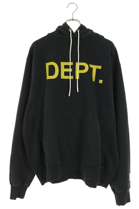 GALLERY DEPT DEPT Logo Drawcord Hoodie Black Size XL