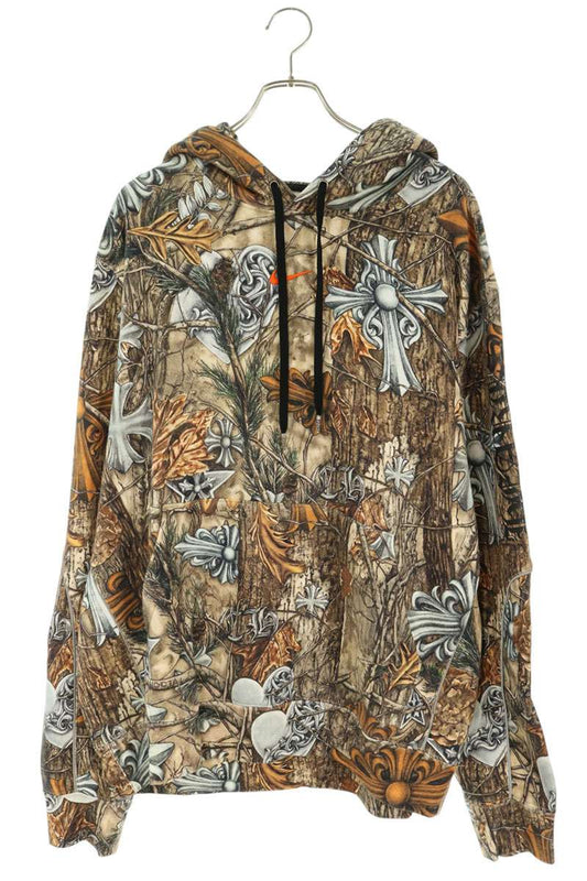 Chrome Hearts NOCTA Drake All-Over Print Hoodie Brown Size L