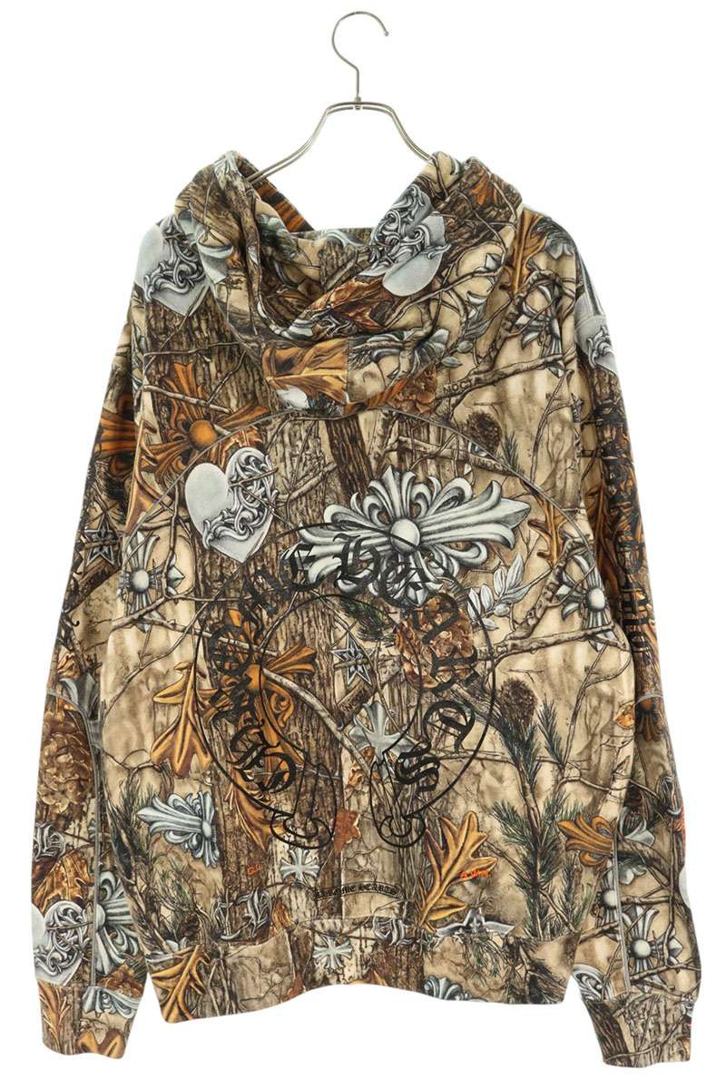 Chrome Hearts NOCTA Drake All-Over Print Hoodie Brown Size L