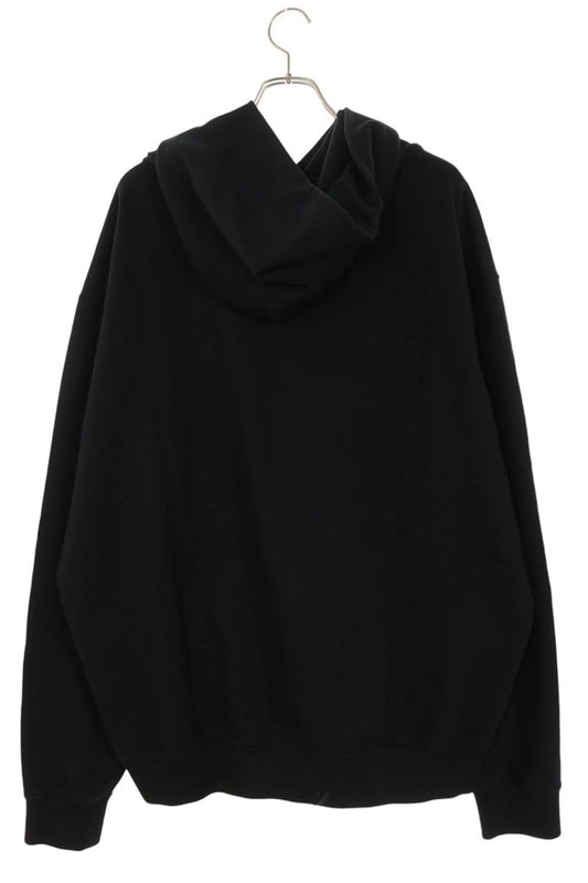 Maison Margiela Front Logo Embroidered Hoodie Black Size M