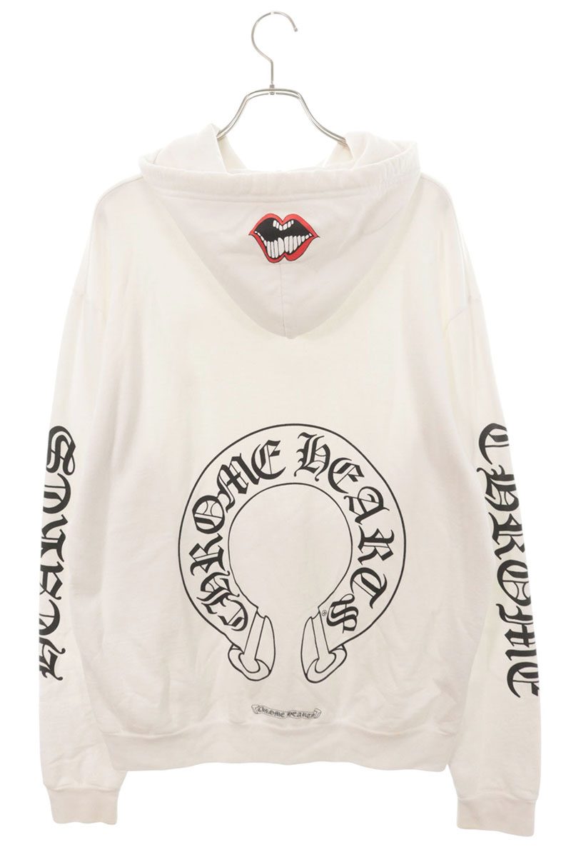 Chrome Hearts Horseshoe Chomper Print Pullover Hoodie Size M