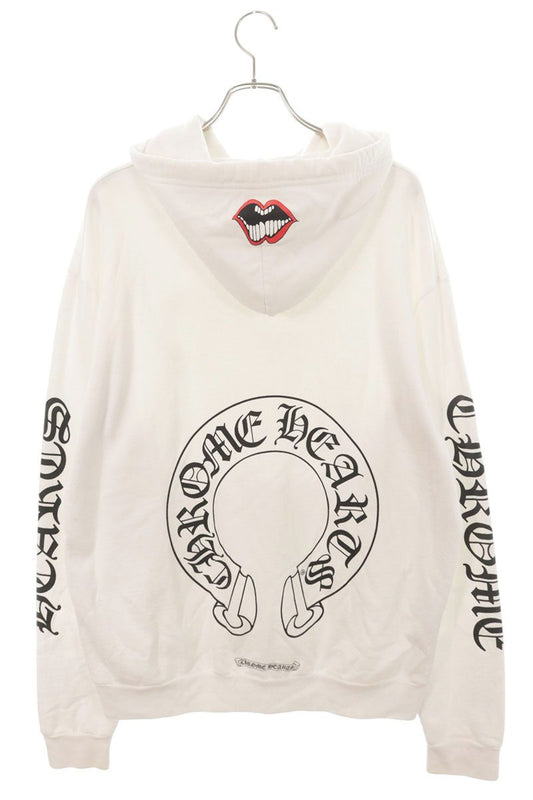 Chrome Hearts Horseshoe Chomper Print Pullover Hoodie Size M