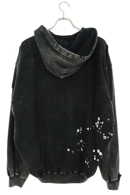 MIHARAYASUHIRO Embellished Bleach Hoodie Black Size 44