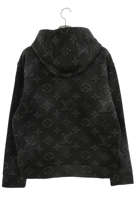 LOUISVUITTON 3D Monogram Pullover Hoodie Gray Size M