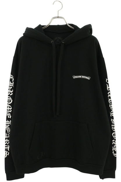 Chrome Hearts Arm Logo Print Pullover Hoodie Black Size XL