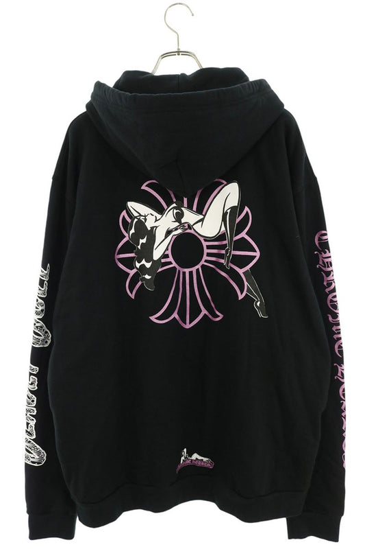 Chrome Hearts Deadly Doll Back Print Hoodie Multi Size XL