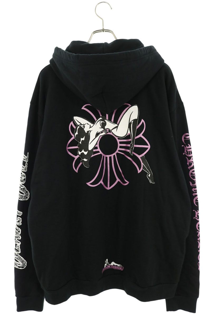 Chrome Hearts Deadly Doll Back Print Hoodie Multi Size XL