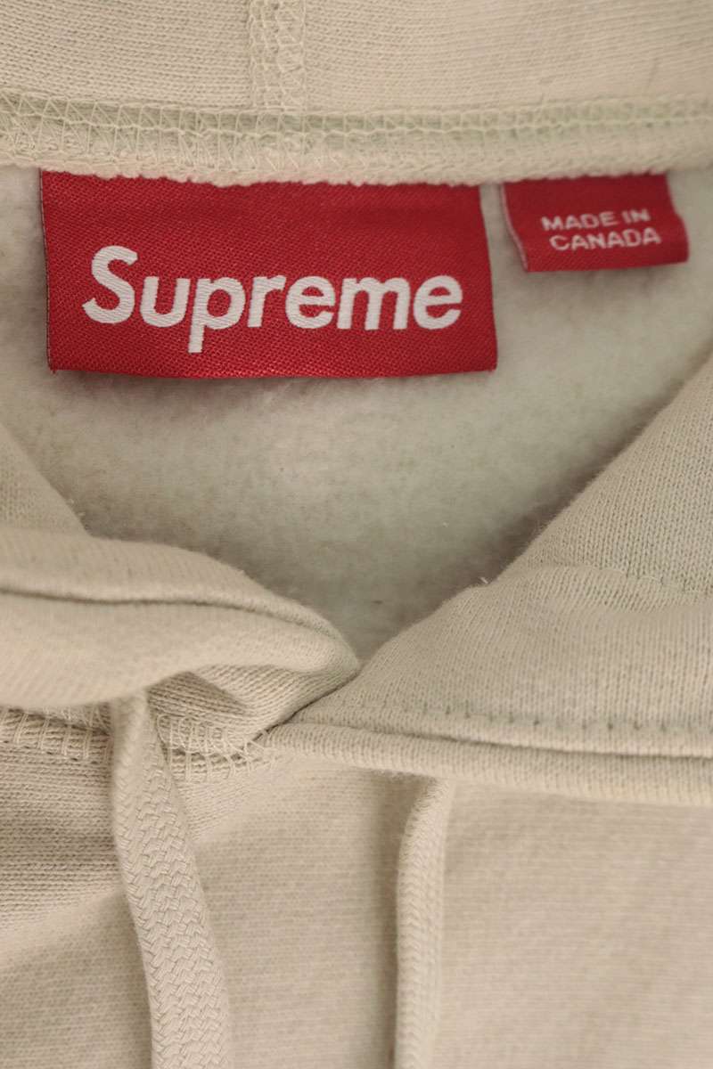 SUPREME 24AW Box Logo Hooded Sweatshirt Beige Size L