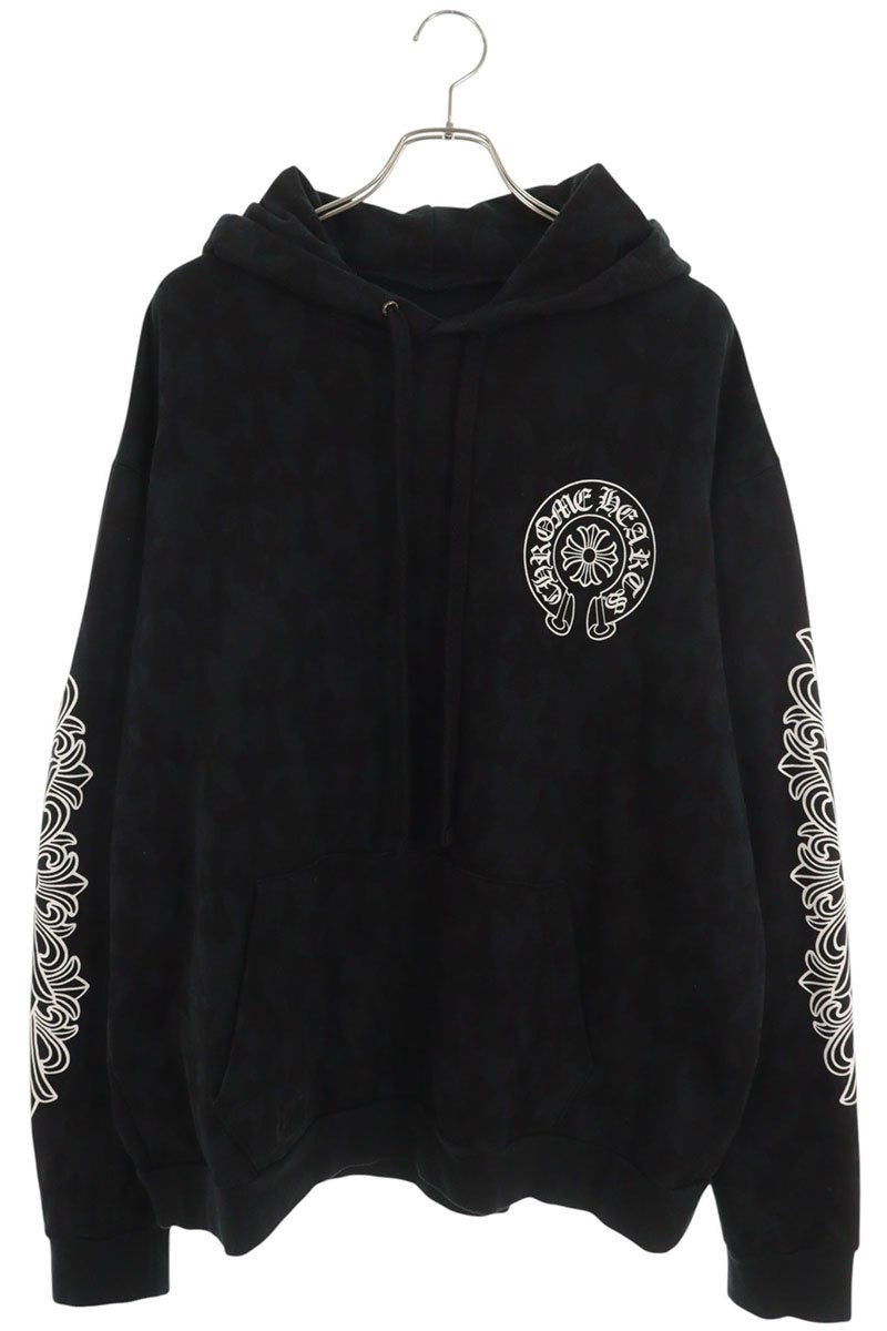 Chrome Hearts Cemetery Cross Floral Hoodie Multi Size L