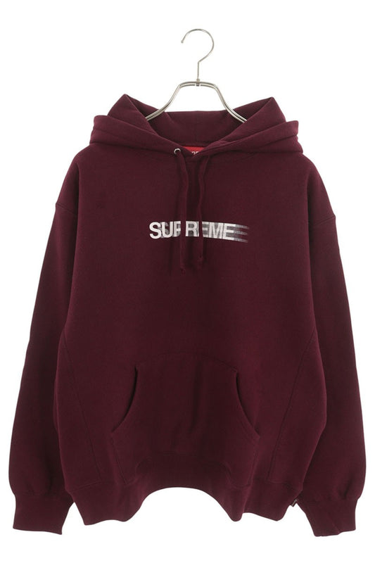 SUPREME 23SS Motion Logo Hooded Sweatshirt Red Size S