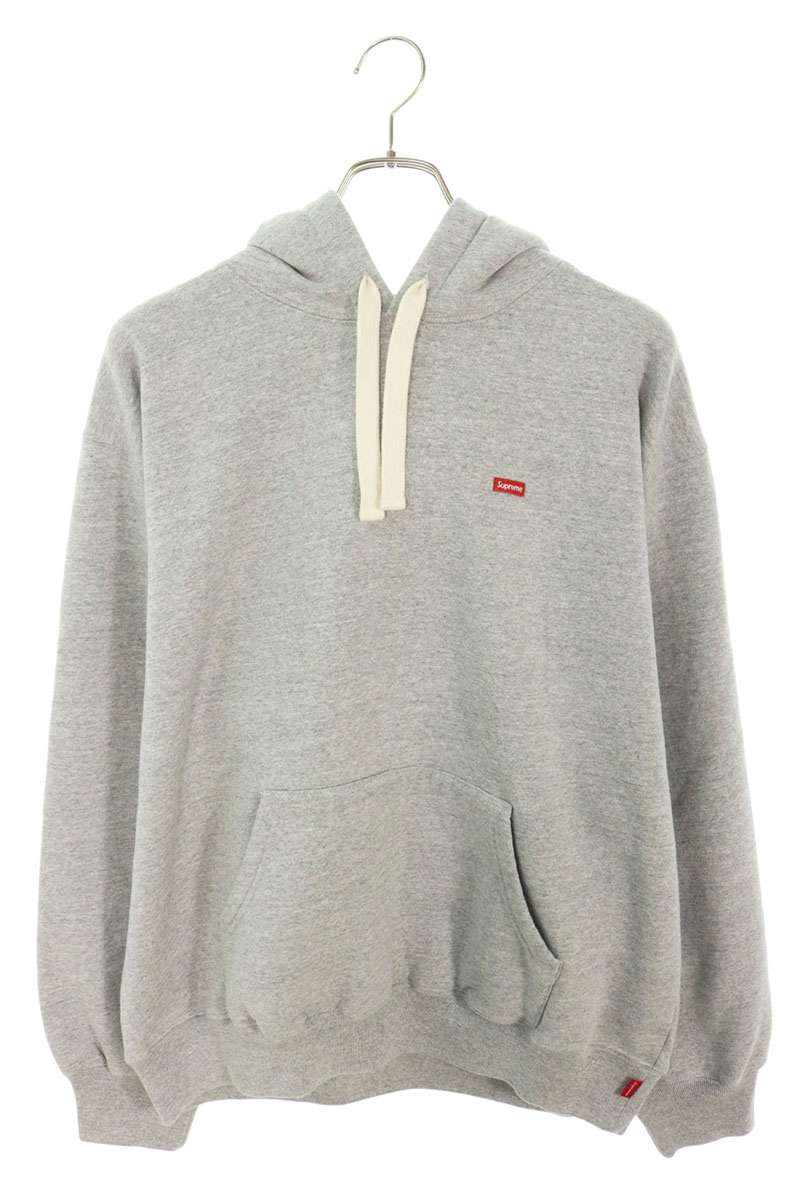 SUPREME 26SS Small Box Drawcord Hoodie Gray Size M