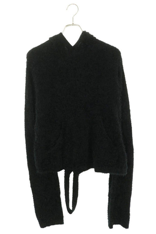 MASU 23AW Animal Jacquard Pullover Hoodie Black Size 46
