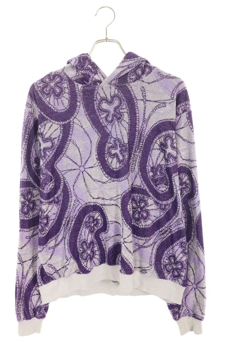 Needles Papillon Jacquard Pullover Hoodie Purple Size M