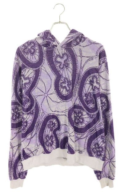 Needles Papillon Jacquard Pullover Hoodie Purple Size M