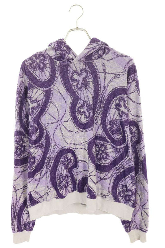 Needles Papillon Jacquard Pullover Hoodie Purple Size M