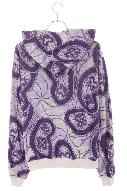 Needles Papillon Jacquard Pullover Hoodie Purple Size M
