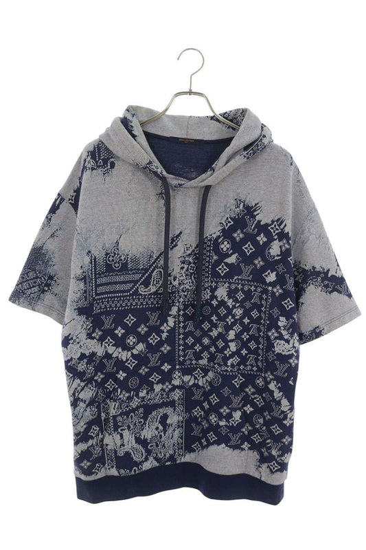 LOUISVUITTON Monogram Bandana Short Hoodie Multi Size XL