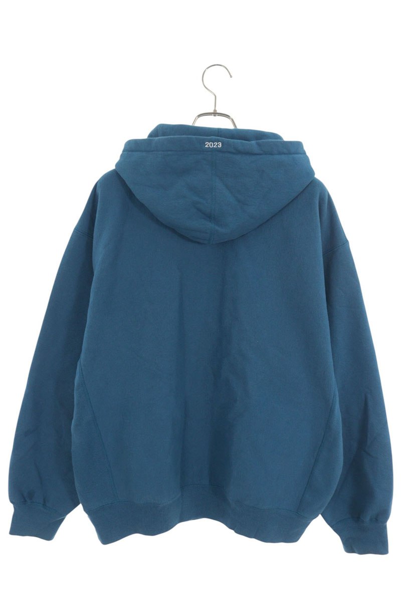 SUPREME 23AW Box Logo Hooded Sweatshirt Hoodie Blue Size L
