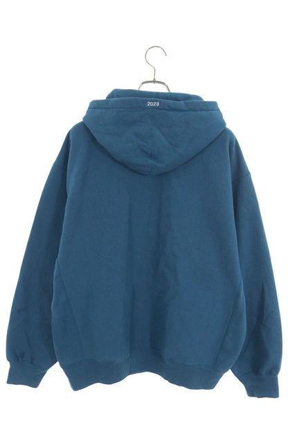 SUPREME 23AW Box Logo Hooded Sweatshirt Hoodie Blue Size L