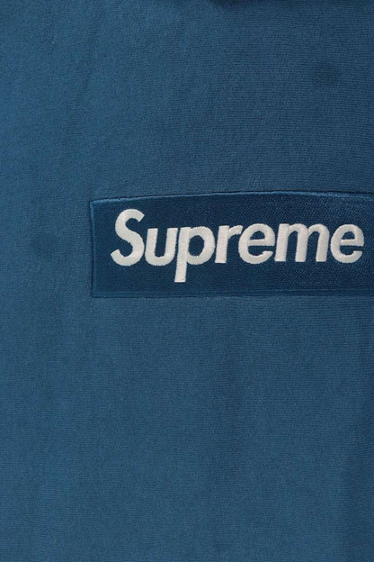 SUPREME 23AW Box Logo Hooded Sweatshirt Hoodie Blue Size L