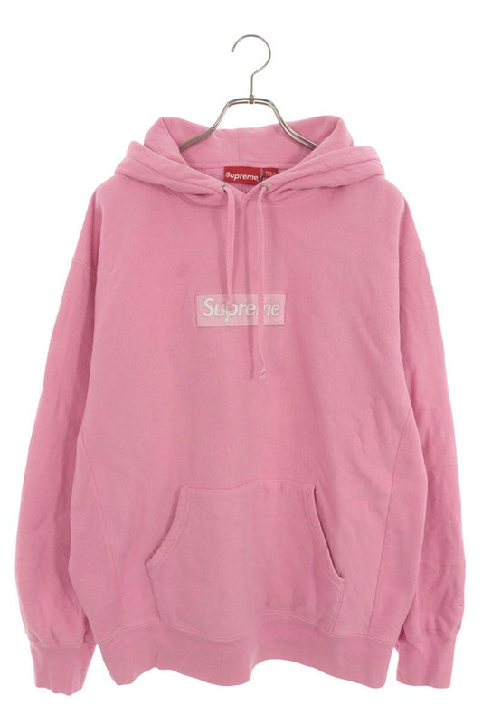 SUPREME Box Logo Pullover Hoodie Pink Size L