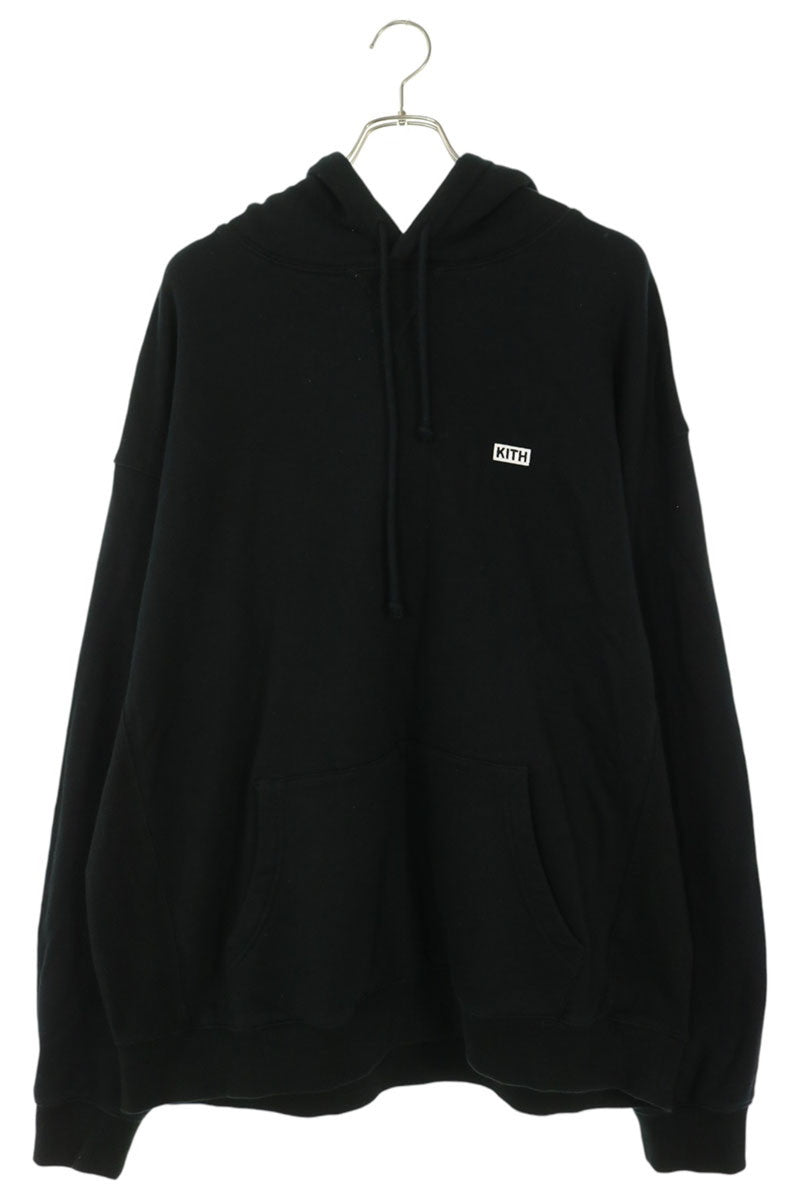 KITH Front Logo Patch Hoodie Black Size XXL